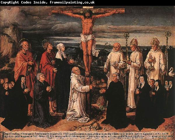 WOENSAM VON WORMS, Anton Christ on the Cross with Carthusian Saints